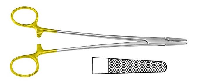 TC HEGAR Голкотримач; прямий; із зубчиками; 24,0см. Tontarra Medizintechnik GmbH
